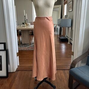 Audrey 3+1 Satin Maxi Skirt